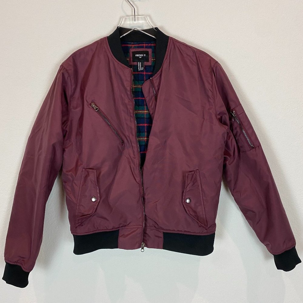 Maroon Bomber Jacket